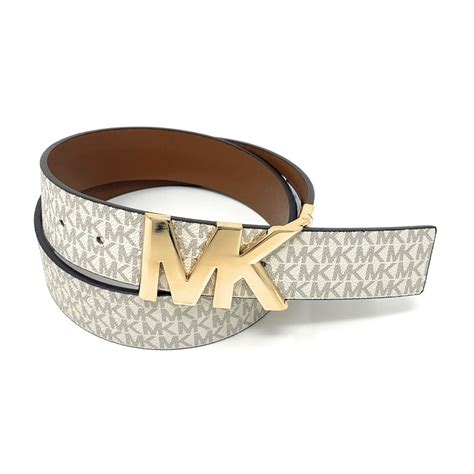 michael kors reversible logo and leather waist belt|Michael Kors reversible belt women's.